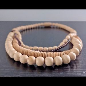 Handmade Culture Bead Wooden Necklace